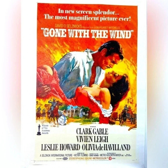Gone with the Wind - Canvas Poster - 13”x 19” 🔥💨 - Picture 1 of 6